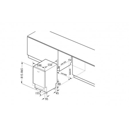 Mașină de spălat vase încorporată  FBDW 6614 A-8